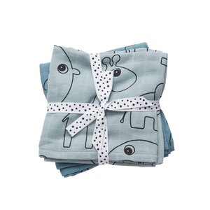 Done by Deer burp cloth, 2-pack, Contour - BabyOno