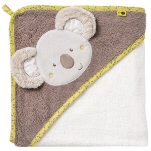 Fehn hooded bath towel 80x80 cm, Koala - Leander