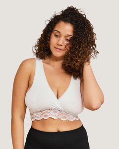 Carriwell Organic Crossover Nursing Bra Black L - Mamalicious