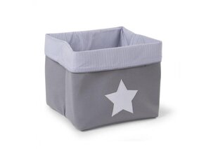 Childhome Canvas Box 32x32x29 Grey Stripes - Done by Deer