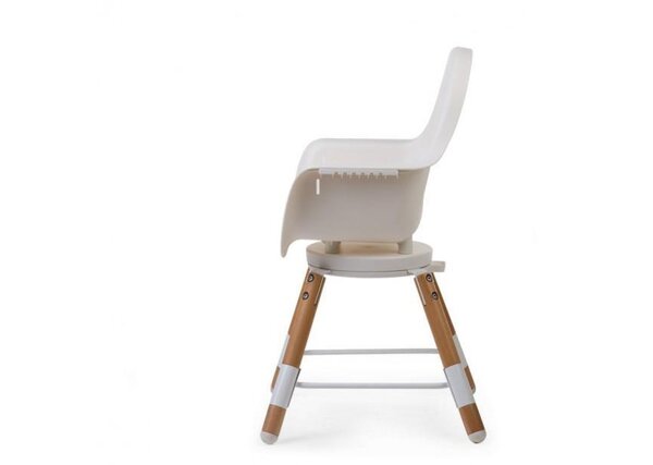Childhome Evolu One.80° barošanas krēsls 2in1 + drošības barjera, Natural White - Childhome