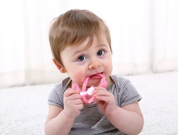 Mombella teether Hugging Monkey Pink - Mombella