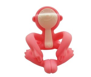 Mombella teether Hugging Monkey Pink - BabyOno