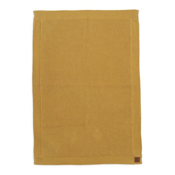 Elodie Details Wool Knitted Blanket- Gold One Size Mustard - Elodie Details