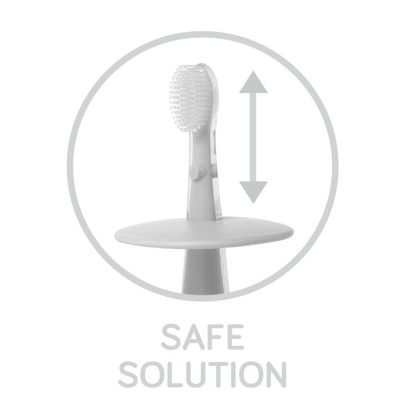 BabyOno 552/01 Safe Toothbrush 12+ - BabyOno