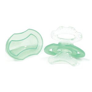 BabyOno silikona zobgrauzis / māneklis, Green - Mombella