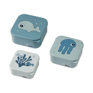 Done by Deer Snack box set 3pcs, Sea Friends - Beaba