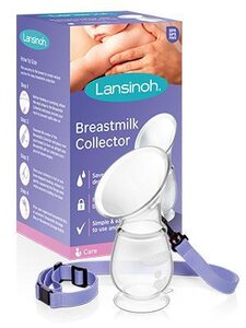 Lansinoh Breastmilk collector BPA/BPS free  Violet - BabyOno