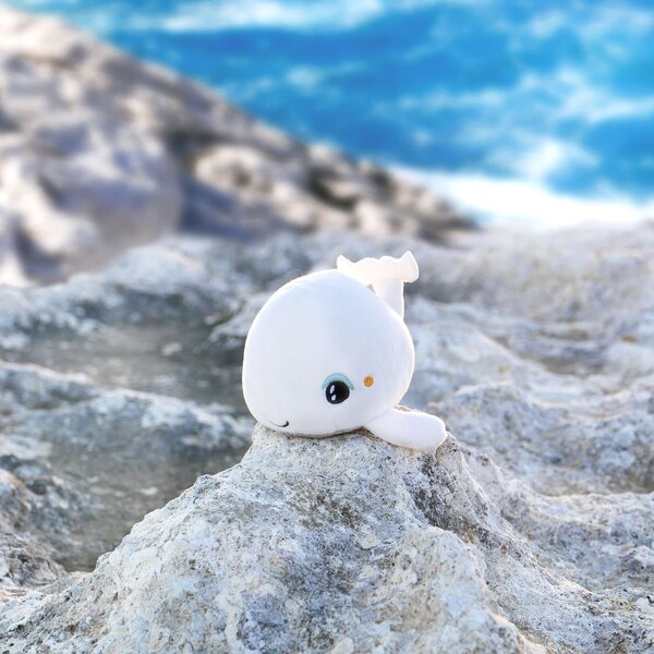 Pabobo Pababo Šviečiantis nešiojamas pliušinis žaislas
 „Whale Shakies White“  - Pabobo
