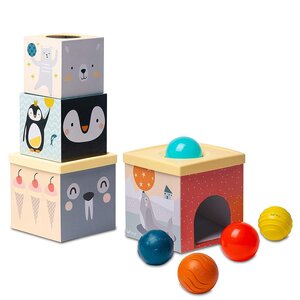 Taf Toys attīstošā rotaļlieta North Pole Ball Drop Stacker - Fehn