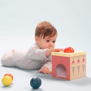 Taf Toys attīstošā rotaļlieta North Pole Ball Drop Stacker - Fehn