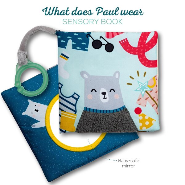Taf Toys baby book What does Paul wear - Taf Toys