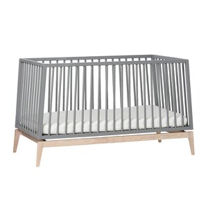 Leander Luna võrevoodi 140x70cm, Grey/Oak  - Leander