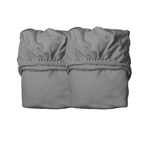 Leander sheet for junior bed 70x140 cm, Cool Grey, 2 pcs - Leander