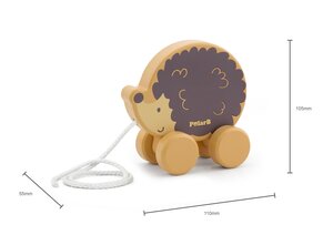 PolarB puidust järelveetav mänguasi Siil - Done by Deer