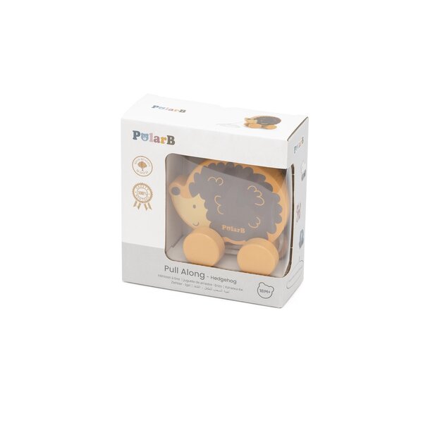 PolarB Pull Along - Hedgehog Brown - PolarB