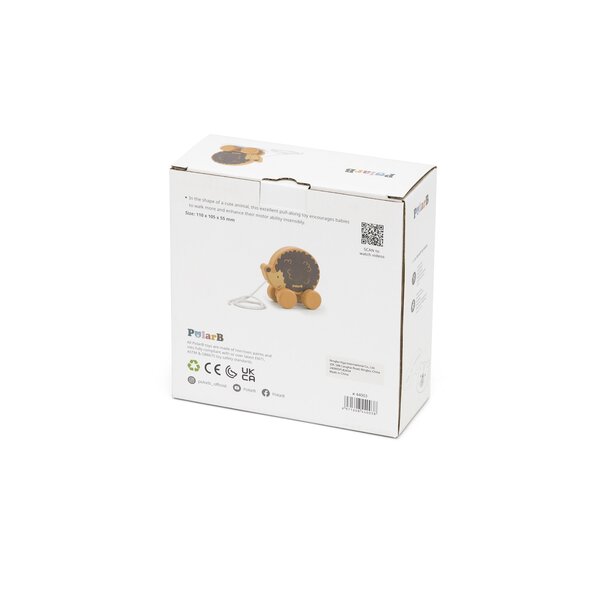 PolarB Pull Along - Hedgehog Brown - PolarB