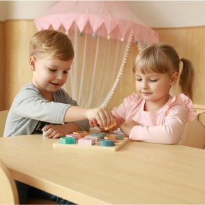 PolarB Shape Block Puzzle - Wild Animals Multicolor - PolarB