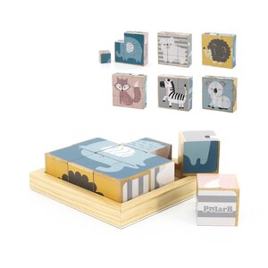 PolarB 6-Side Puzzle Blocks Multicolor - PolarB