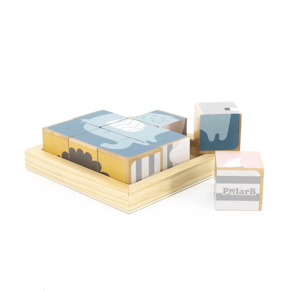 PolarB 6-Side Puzzle Blocks Multicolor - PolarB