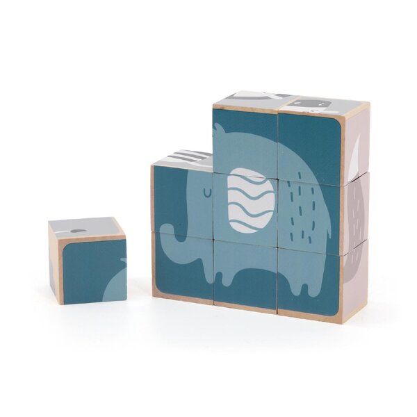 PolarB 6-Side Puzzle Blocks Multicolor - PolarB
