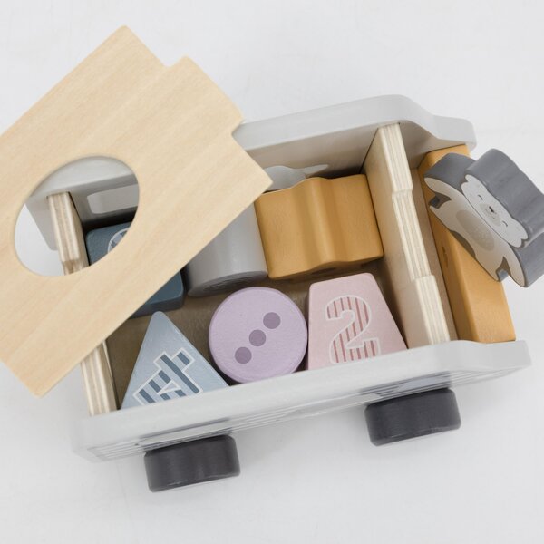 PolarB Pull-Along Shape Sorting Truck Multicolor - PolarB