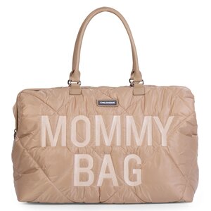 Childhome Mommy Bag ceļojumu soma Puffered Beige - Childhome