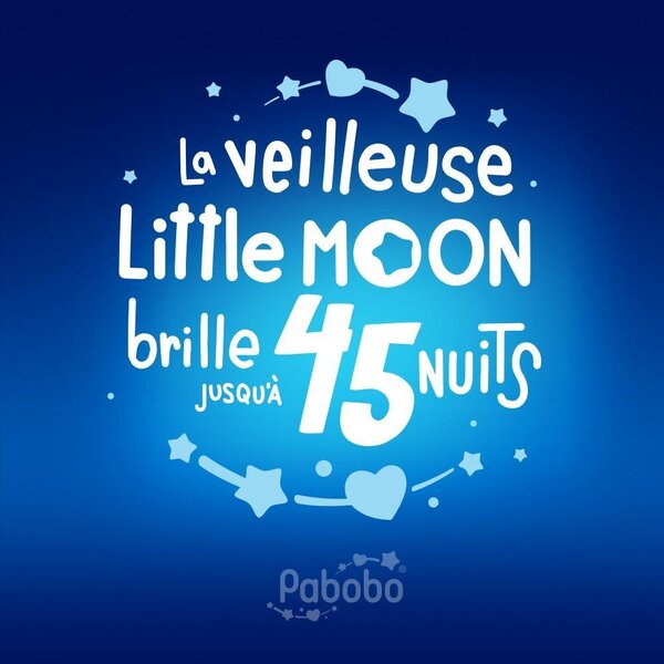 Pabobo naktinė lemputė Little moon - Pabobo