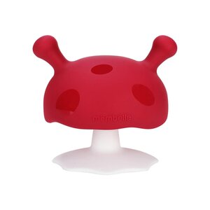 Mombella прорезыватель для зубов Mushroom Red - Teddykompaniet