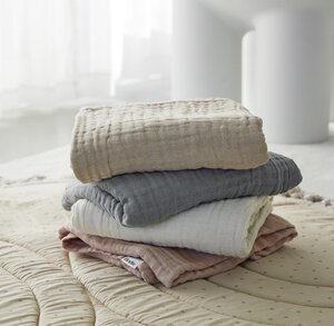 Elodie Details tekk 120x120cm, Pure Khaki - Elodie Details