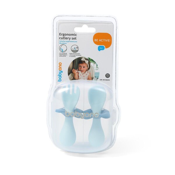 BabyOno ergonoomiliste söögiriistade komplekt - BabyOno