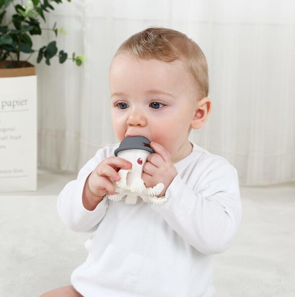 Mombella närimisrõngas Octopus Grey - Mombella