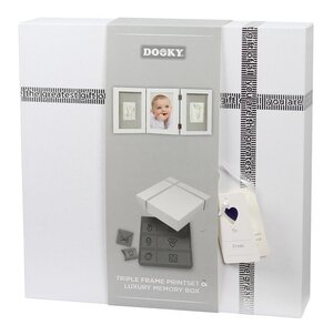 Dooky Triple frame 52x22 cm. in memory box White - Dooky