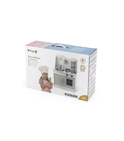 PolarB Little Chefs Kitchen with Light and Sound -  Pretty Pink - PolarB