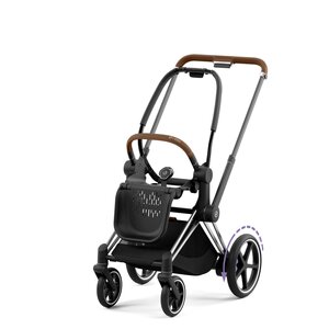 Cybex ePriam V4 vankriraam kroom, pruuni käepidemega  - Cybex