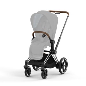 Cybex ePriam V4 vankriraam kroom, pruuni käepidemega  - Cybex