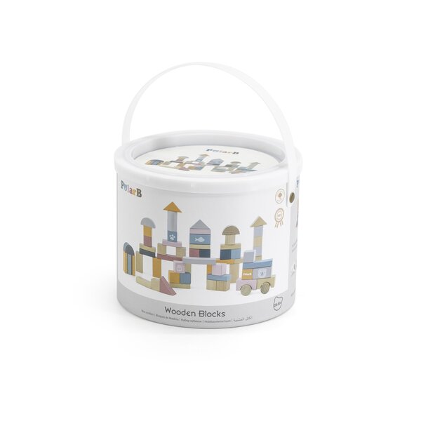 PolarB puidust ehitusklotsid 60tk - PolarB