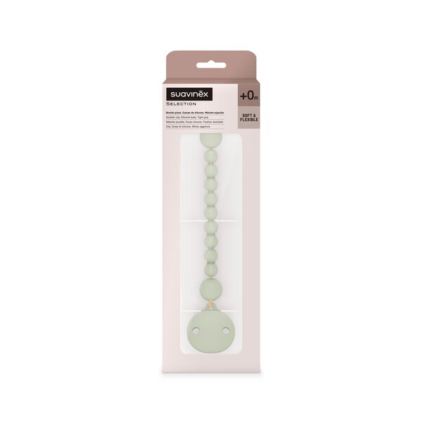 Suavinex Silicone soother clip Green - Suavinex