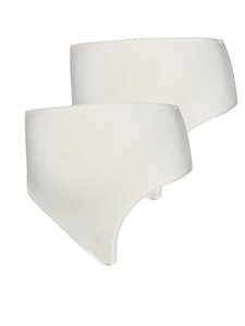 Mamalicious MLELIRA HW G-STRING 2 PACK A. S/M Antique White - Mamalicious