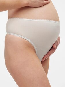 Mamalicious MLELIRA HW G-STRING 2 PACK A. S/M Antique White - Mamalicious