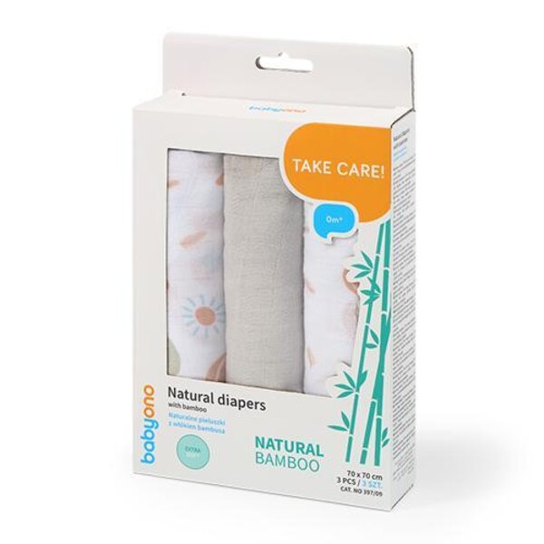 BabyOno Natural diapers with Bamboo Beige - BabyOno