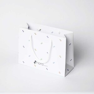 Nordbaby Gift bag 22x16, Logopattern - Nordbaby