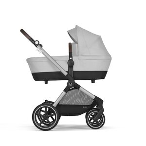 Cybex Eos Lux 2in1 stroller set Lava Grey, silver frame - Joie