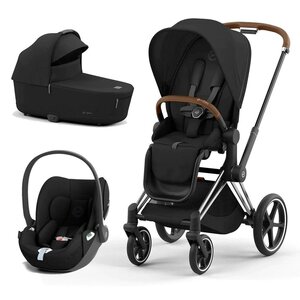 Cybex Priam V4 stroller set 2in1 Sepia Black, Chrome Brown frame, Cloud T Sepia Black - Cybex