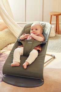 BabyBjörn šūpuļkrēsls Bliss, Woven/Petal Dark Green - BabyBjörn