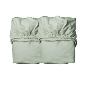Leander sheet for baby cot 60x120 cm, Sage Green, 2 pcs - Leander