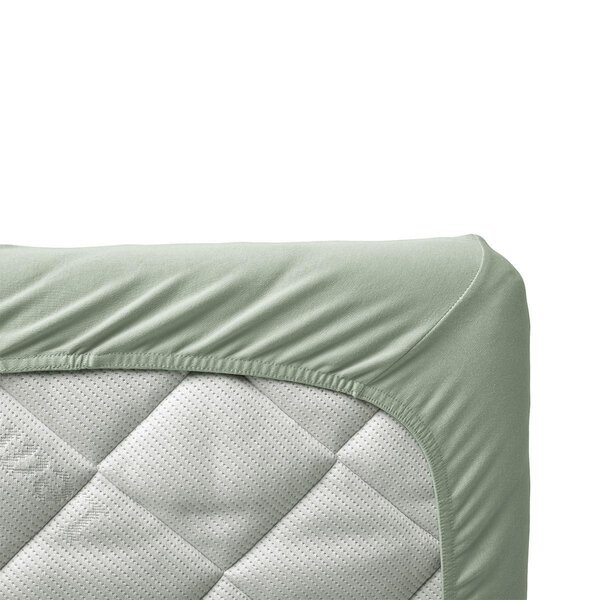 Leander sheet for junior bed 70x140cm, Sage Green, 2 pcs - Leander