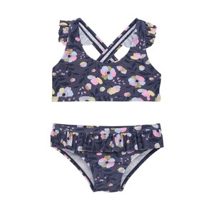 Color Kids Bikini W. Short Skirt, AOP - NAME IT