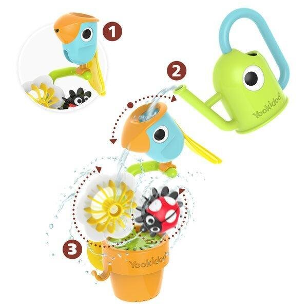 Yookidoo vannimänguasi Pour N Spin Tipping Bird - Yookidoo