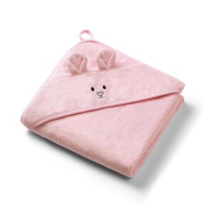BabyOno bamboo полотенце с капюшоном 100x100cm Pink - BabyOno